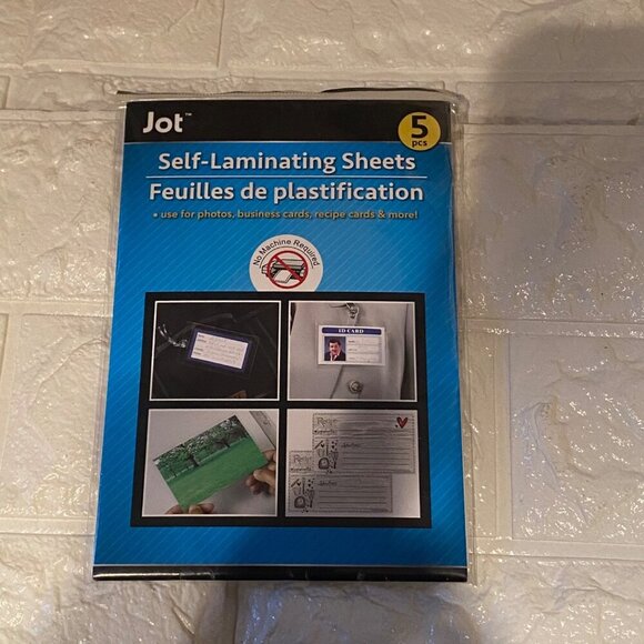 Jot Self Laminating Sheets 5 Pcs 1 Pack  No Machine Needed - Picture 8 of 8